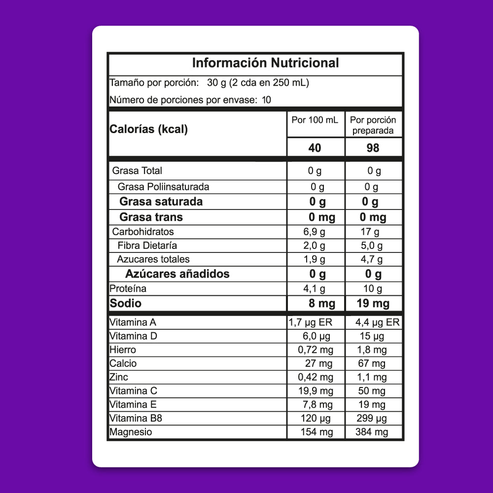 N8: Alimento Funcional x 600g
