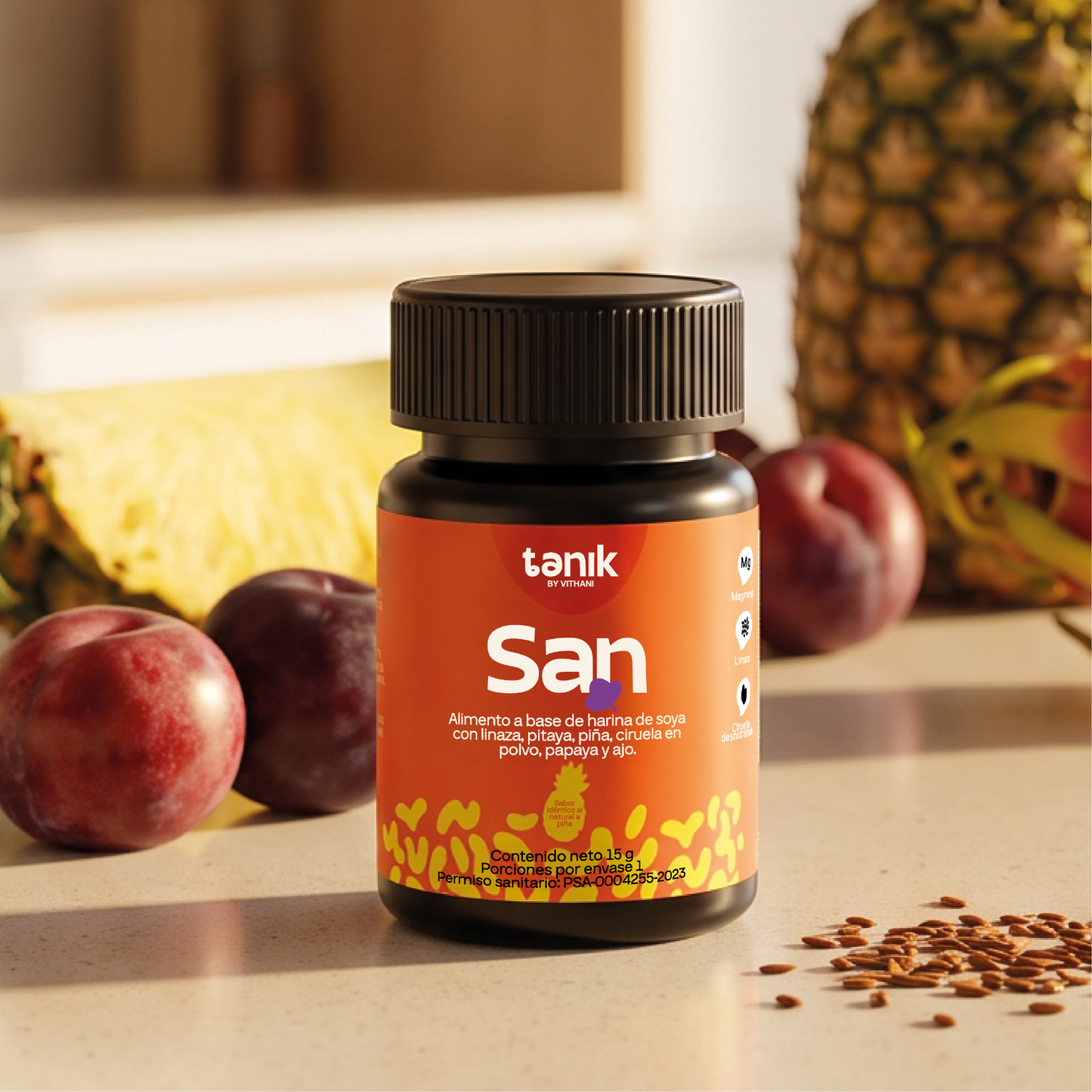 SAN - Purgante Con Ciruela, Linaza y Magnesio x 15g