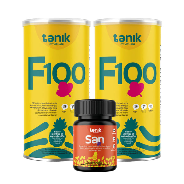 KITx2 FIBRA F100 (600g c/u) + purgante SAN